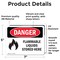 Signmission Flammable Liquids Stored Here Danger Sign, Vinyl Decal, 7in W x 5in L, 2PK OS-2PACK-DS-D-57-L-1240 - alternate 6